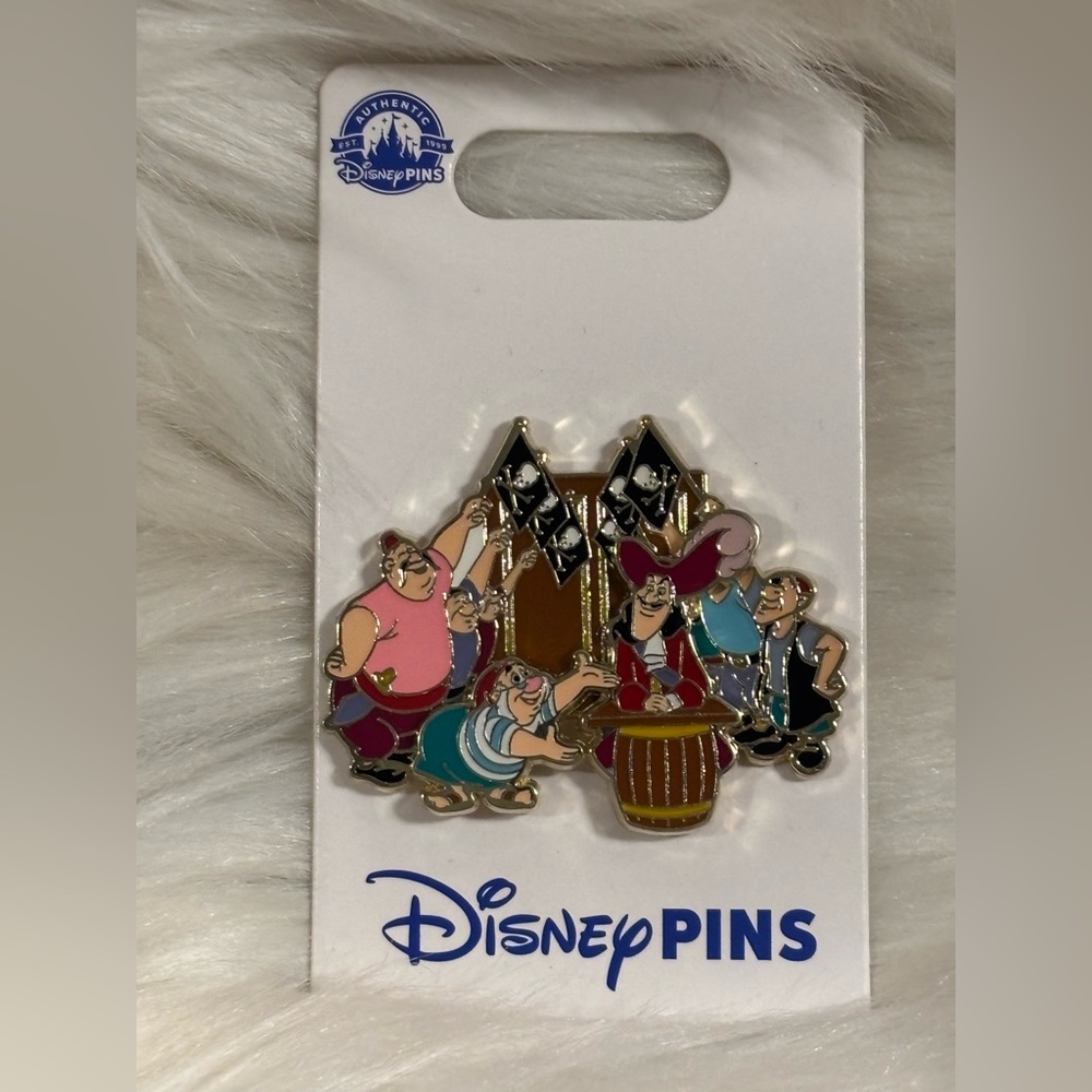 New Disney Parks Peter Pan Pirates Captain Hook & Smee Layered Park Pin NEW